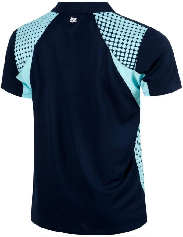 Herren Tennis Polo BIDI BADU Synthetik Aqua Dark Blue-1