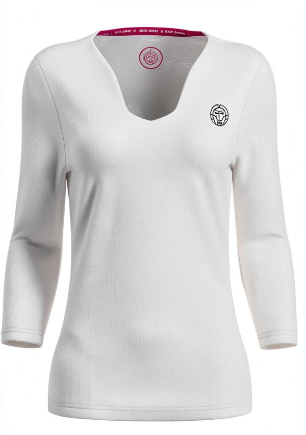 BIDI BADU Damen V-Ausschnitt Langarm T-Shirt Activewear-3