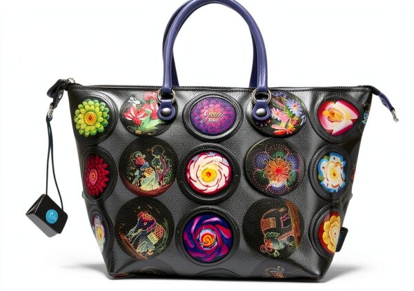 Campomaggi Caterina Lucchi Damen Schultertasche L 593 Sukkulenten-1