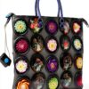 Campomaggi Caterina Lucchi Damen Schultertasche L 593 Sukkulenten-7