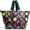 Campomaggi Caterina Lucchi Damen Schultertasche L 593 Sukkulenten-4