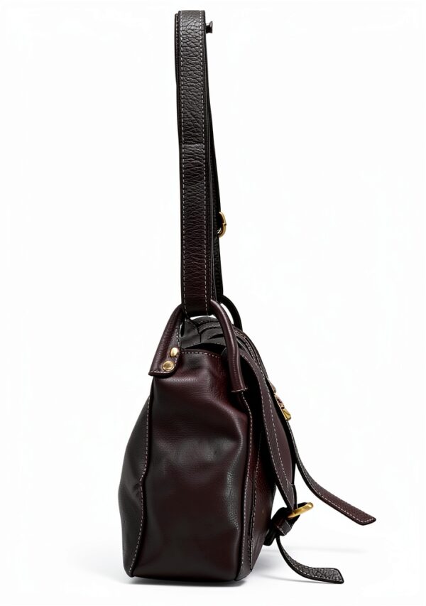 Damen-Leder-Tasche von Pavo, italienisch, Reißverschluss,-1