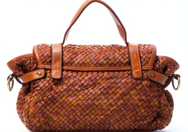 Leder Handtasche Damen B065-0084 Italienisches Design Reißverschluss-2