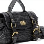 Leder Handtasche Damen B065-0084 Italienisches Design Reißverschluss-0