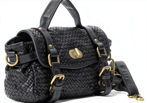 Leder Handtasche Damen B065-0084 Italienisches Design Reißverschluss-0