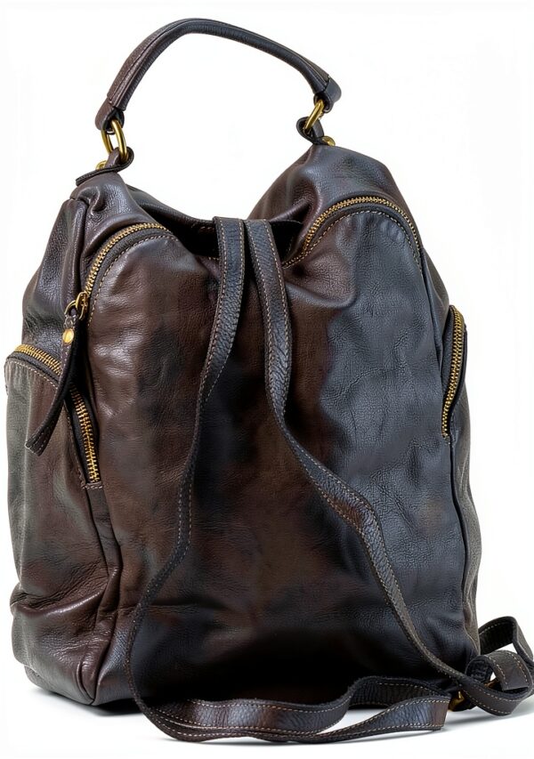 Damen-Leder-Rucksackhandtasche von Pavo-2
