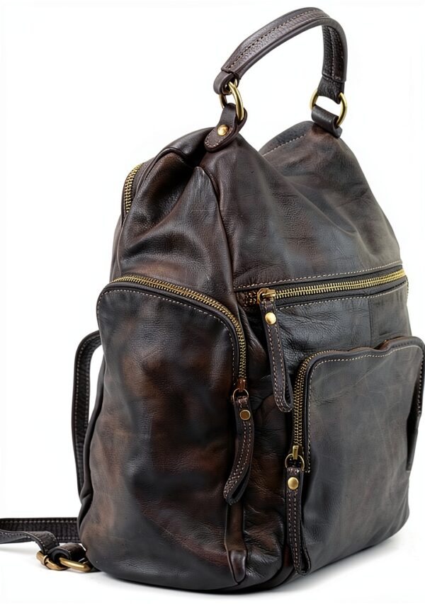 Damen-Leder-Rucksackhandtasche von Pavo-1
