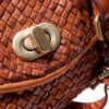 Leder Handtasche Damen B065-0084 Italienisches Design Reißverschluss-4