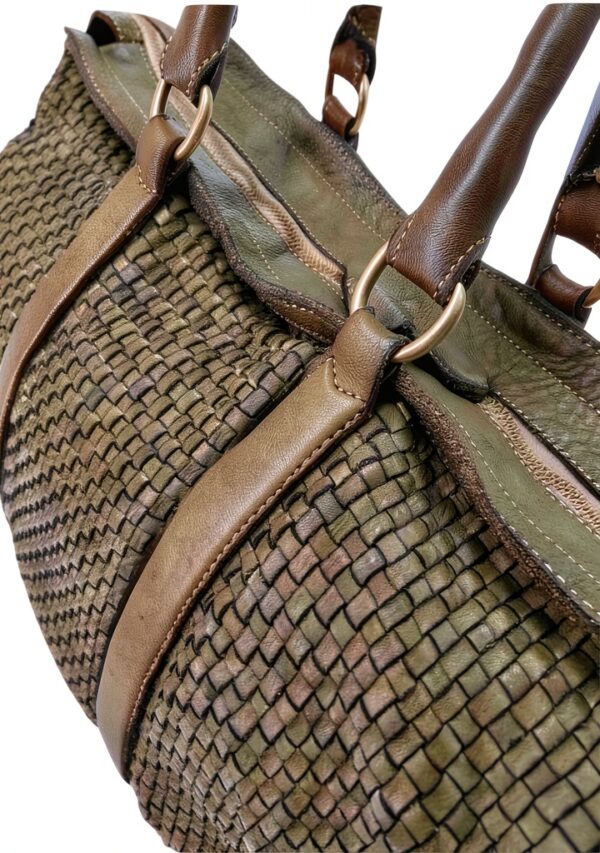 Leder Handtasche Damen Modell B075-0073 Italien-2