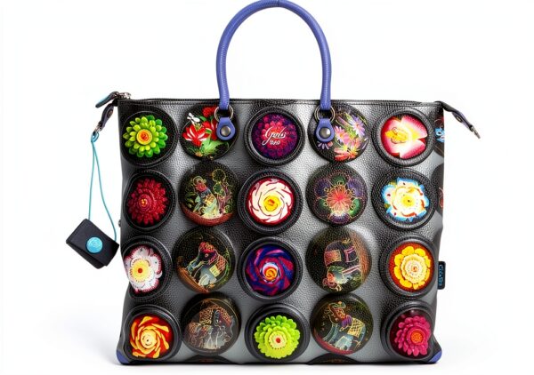 Campomaggi Caterina Lucchi Damen Schultertasche L 593 Sukkulenten-0