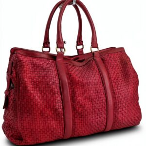Leder Handtasche Fashionista Damen B075-0069 Reißverschluss-0