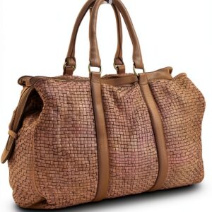Leder Handtasche Damen B075-0072 – Klassisches Design aus Italien-0