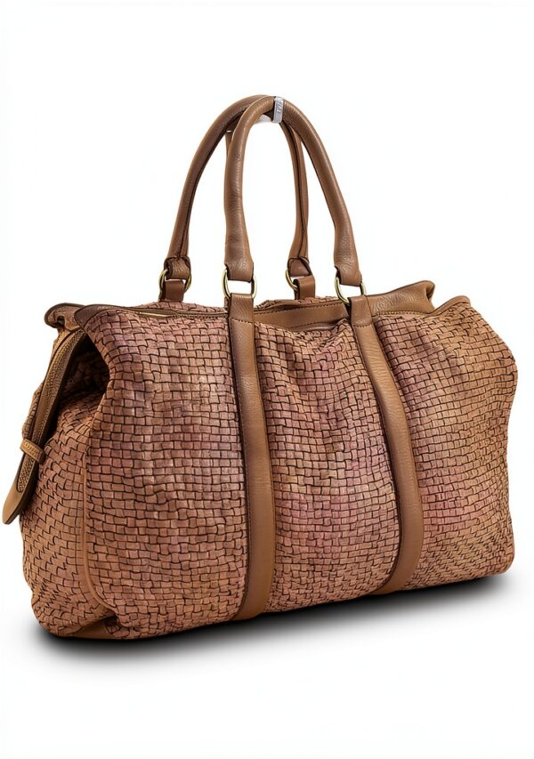 Leder Handtasche Damen B075-0072 – Klassisches Design aus Italien-0