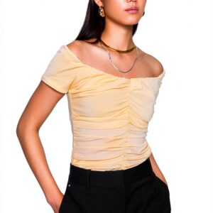 Rebecca Minkoff Damen Devin Off Shoulder Top Schulterfrei (1er Pack)-0