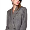 Rebecca Minkoff Damen Addison Oversized Blazer in Kastanie Größe 32-42-1