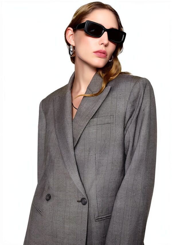 Rebecca Minkoff Damen Addison Oversized Blazer in Kastanie Größe 32-42-1