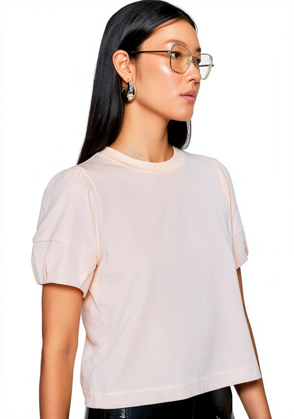 Rebecca Minkoff Damen Val Puffed Sleeve T Shirt (1er Pack)-1