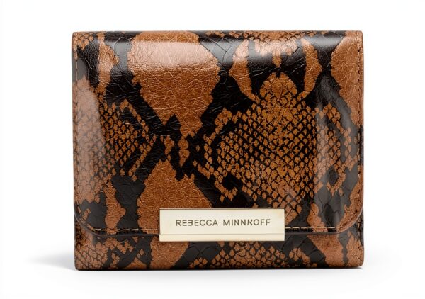 Rebecca Minkoff Geldbörse Damen Bifold Leder ORO Snake kompakt-0