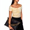 Rebecca Minkoff Damen Devin Off Shoulder Top Schulterfrei (1er Pack)-1