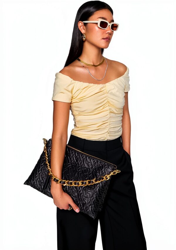 Rebecca Minkoff Damen Devin Off Shoulder Top Schulterfrei (1er Pack)-1