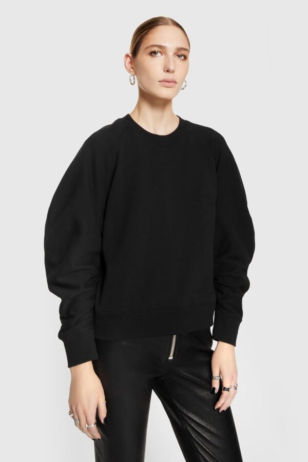 Rebecca Minkoff Damen Joan Sweatshirt Grün XXL 100% Baumwolle-1