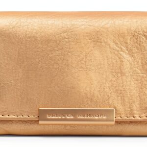 Rebecca Minkoff Kompakte Brieftasche, Gold-0
