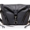 Rebecca Minkoff Kleine Julian-Umhängetasche, Schwarz/Palladium-Silber-Hardware-0