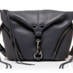Rebecca Minkoff Kleine Julian-Umhängetasche, Schwarz/Palladium-Silber-Hardware-0