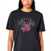 Rebecca Minkoff Damen T-Shirt Dark Stone Wash Größe M 100% Baumwolle-0