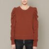 Rebecca Minkoff Damen Janine Sweatshirt Rocher Rüschenärmel, Schnitt-1