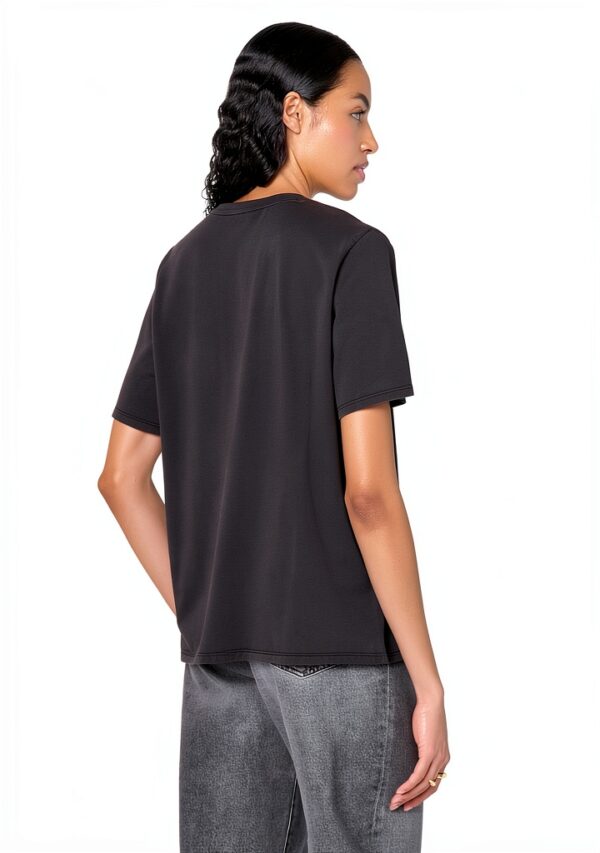 Rebecca Minkoff Damen T-Shirt Dark Stone Wash Größe M 100% Baumwolle-2