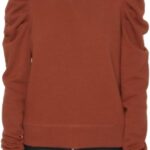 Rebecca Minkoff Damen Janine Sweatshirt Rocher Rüschenärmel, Schnitt-0