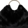 Rebecca Minkoff Madeleine Mini Geldbörse Damen Schwarz mit Holz-0