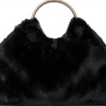 Rebecca Minkoff Madeleine Mini Geldbörse Damen Schwarz mit Holz-0