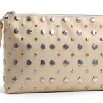 Rebecca Minkoff AYLA Clutch mit Nieten Caramello Farbe-0