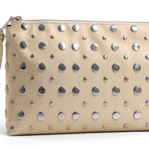 Rebecca Minkoff AYLA Clutch mit Nieten Caramello Farbe-0