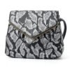 Rebecca Minkoff Damen Leo Kupplung, schwarz/Silber-2