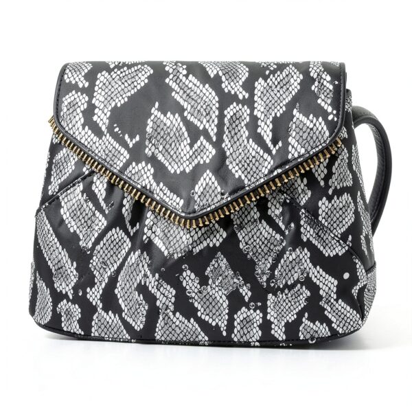 Rebecca Minkoff Damen Leo Kupplung, schwarz/Silber-2