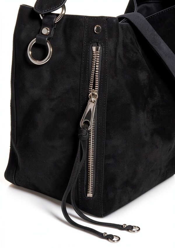 Rebecca Minkoff Hobo Bag Schultertasche Schwarz verstellbarer Gurt-4