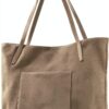 Rebecca Minkoff Ungefütterte Henkeltasche 100% Leder HU25TDDTOT Ton-1