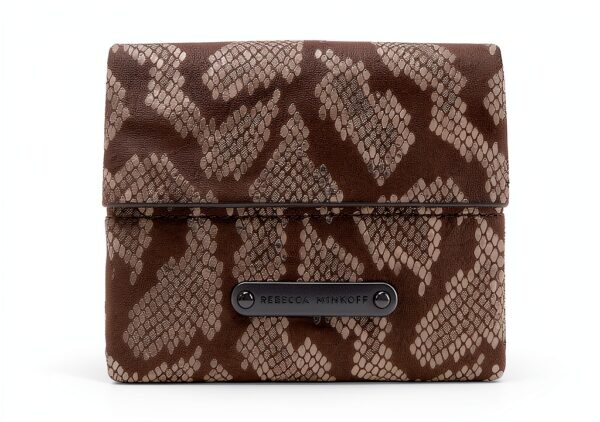 Rebecca Minkoff Damen Leo Kupplung, schwarz/Silber-1