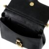 Rebecca Minkoff Megan Top Handle mit Kette Schwarz echtes Leder-2