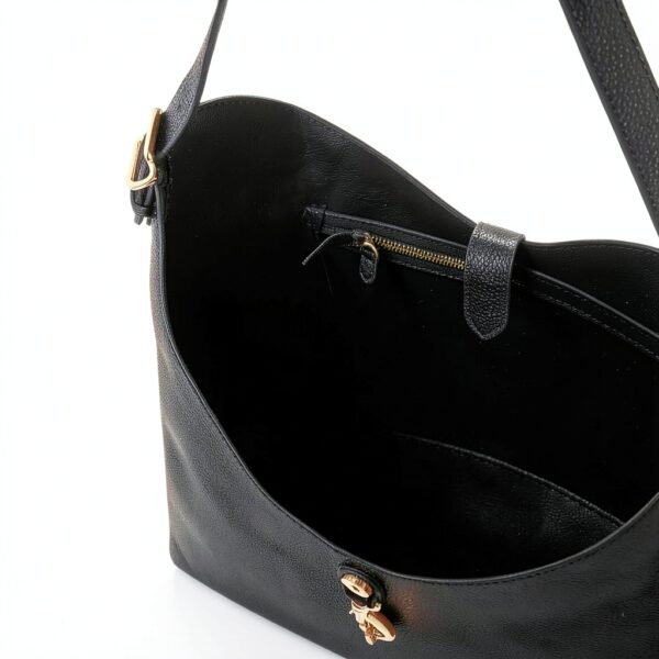 Rebecca Minkoff Megan Hobo Bag, Women's Leather Shoulder Handbag With Magnetic Snap Closure And Back Zip Pocket Hobo Bag-5