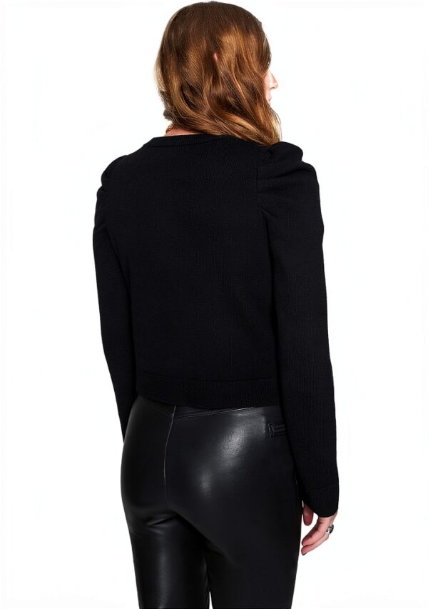 Rebecca Minkoff Damen Strickjacke Janine True Black Merinowolle-2