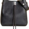Rebecca Minkoff Damen Darren Umhängetasche Schwarz Leder-0