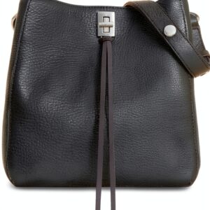 Rebecca Minkoff Damen Darren Umhängetasche Schwarz Leder-0