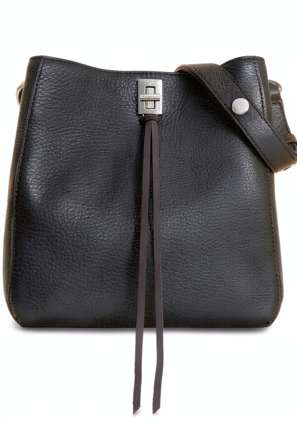 Rebecca Minkoff Damen Darren Umhängetasche Schwarz Leder-0