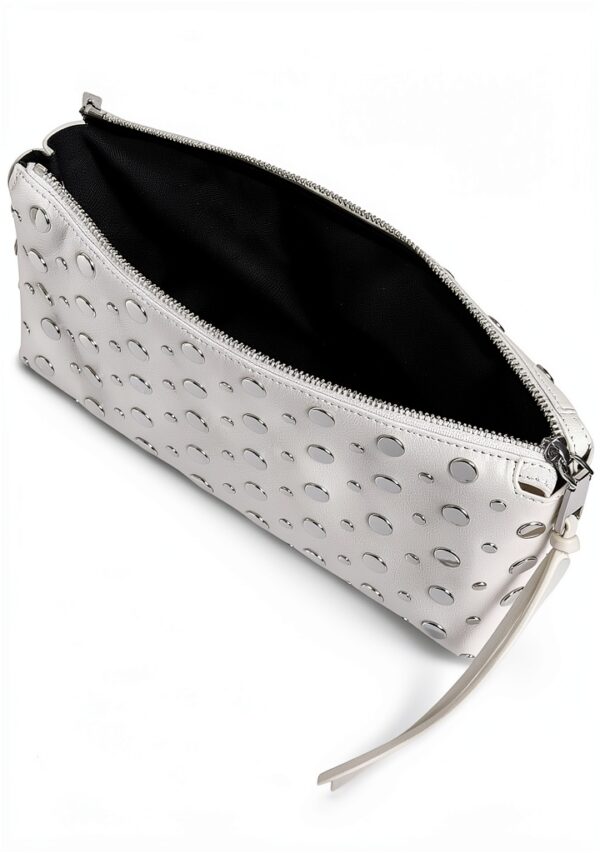 Rebecca Minkoff AYLA Clutch mit Nieten Caramello Farbe-2