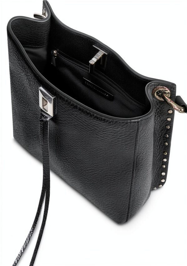 Rebecca Minkoff Damen Darren Umhängetasche Schwarz Leder-2