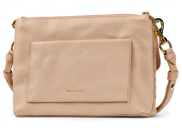 Rebecca Minkoff Darren Zip Umhängetasche Stein – verstellbarer Riemen-2
